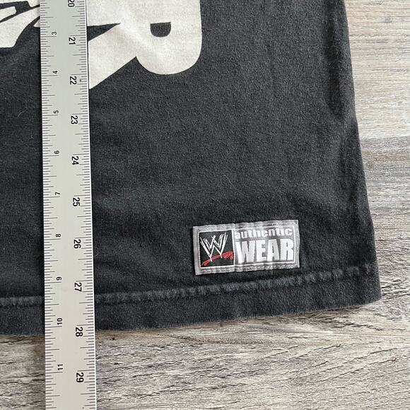 2000s Black WWE The Rock Soldier‎ Push the Pace B2A Team Bring It Mens L T-Shirt - Picture 7 of 8